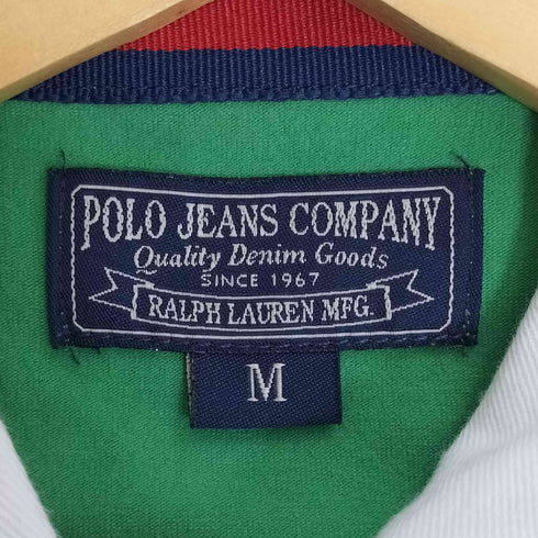 ポロジーンズカンパニーラルフローレン POLO JEANS COMPANY RALPH LAUREN ロゴ ナンバリング 刺繍 ポロシャツ レディース import:M