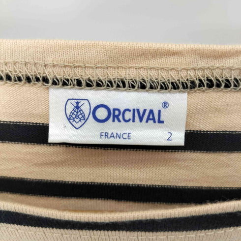 オーチバル ORCIVAL ボーダー ボートネック チュニックカットソー レディース JPN:2