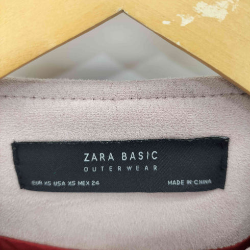 ザラ ZARA スタッズ フェイクスエードジャケット レディース import:XS