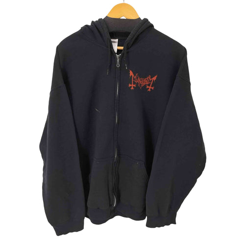 ギルダン GILDAN バンドロゴプリントジップアップパーカー メンズ import:XL