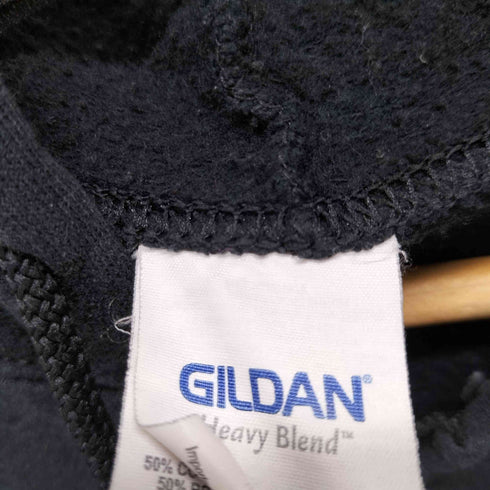 ギルダン GILDAN バンドロゴプリントジップアップパーカー メンズ import:XL