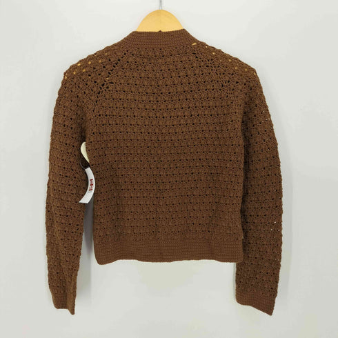 ポールスミス Paul Smith ウールアクリル クロシェニット ジップカーディガン レディース import:M
