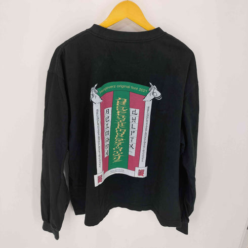 ハングオーバーズ Hangoverz original font 2021 L/S Tシャツ メンズ 2XL