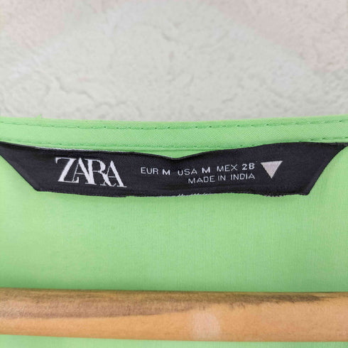 ザラ ZARA Vネック ティアードワンピース レディース import:M