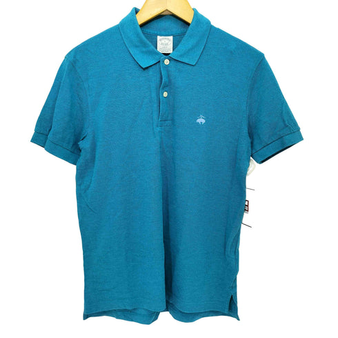ブルックスブラザーズ BROOKS BROTHERS SLIM FIT ワンポイント刺繍鹿の子ポロシャツ メンズ S