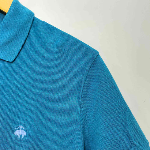 ブルックスブラザーズ BROOKS BROTHERS SLIM FIT ワンポイント刺繍鹿の子ポロシャツ メンズ S