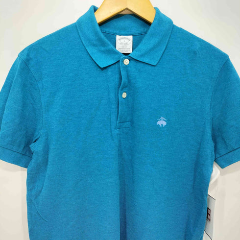 ブルックスブラザーズ BROOKS BROTHERS SLIM FIT ワンポイント刺繍鹿の子ポロシャツ メンズ S