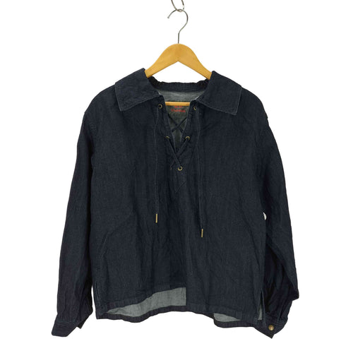 ロンハーマンヴィンテージ R.H.VINTAGE レースアップデニムシャツ レディース import:S