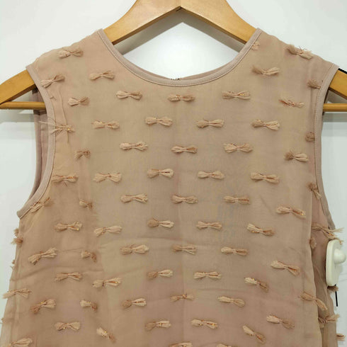 ジルスチュアート JILLSTUART ボウカットジャガードノースリーブブラウス レディース import:S