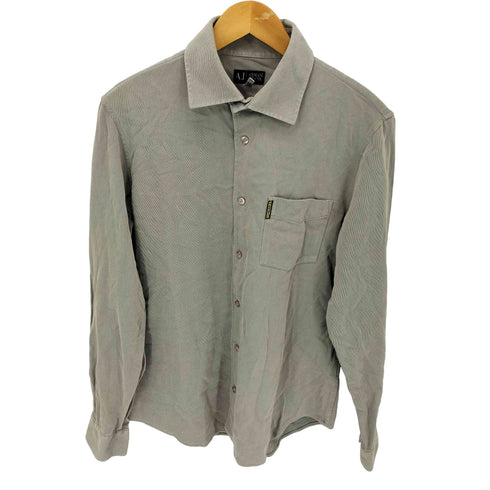 アルマーニジーンズ ARMANI JEANS MADE IN ITALY 片ポケ コットンレギュラーカラーシャツ メンズ import:L