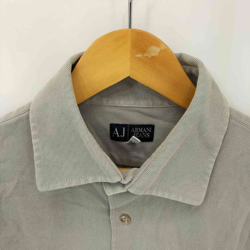 アルマーニジーンズ ARMANI JEANS MADE IN ITALY 片ポケ コットンレギュラーカラーシャツ メンズ import:L