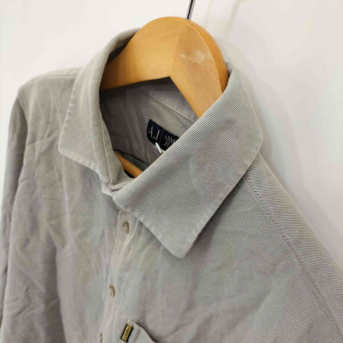 アルマーニジーンズ ARMANI JEANS MADE IN ITALY 片ポケ コットンレギュラーカラーシャツ メンズ import:L