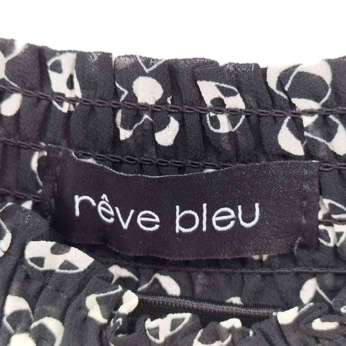 reve bleu モノグラムプリントシフォンワンピース レディース