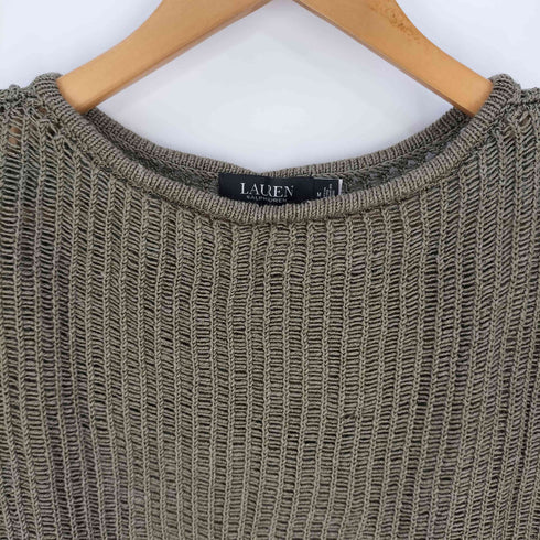 ローレンラルフローレン LAUREN RALPH LAUREN リネンレーヨン メッシュ ニット レディース import:M