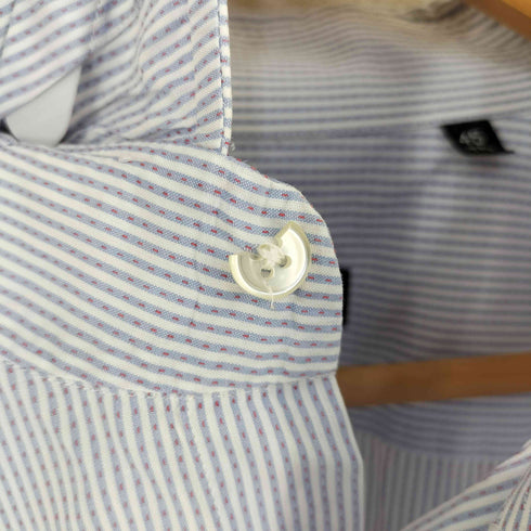 ボスヒューゴボス BOSS HUGO BOSS ストライプ ビッグカラーシャツ メンズ 45 17 3/4