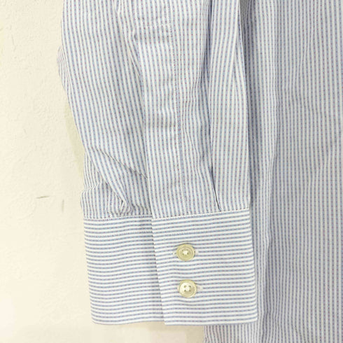 ボスヒューゴボス BOSS HUGO BOSS ストライプ ビッグカラーシャツ メンズ 45 17 3/4