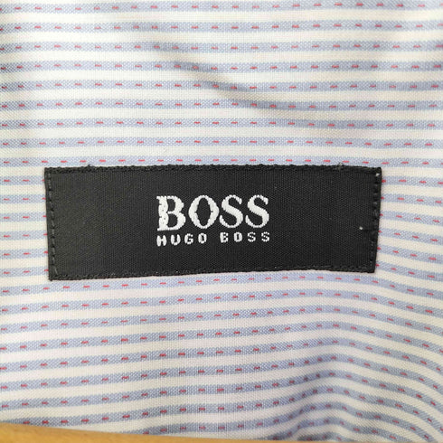 ボスヒューゴボス BOSS HUGO BOSS ストライプ ビッグカラーシャツ メンズ 45 17 3/4