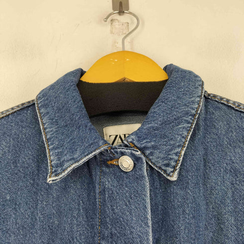 ザラ ZARA ショート丈デニムジャケット レディース import:M