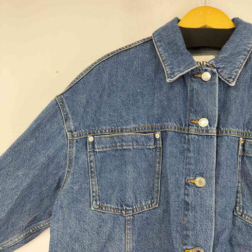 ザラ ZARA ショート丈デニムジャケット レディース import:M