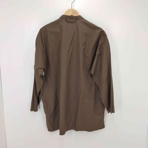 ムジラボ MUJI labo スタンドカラー フルスナップ シャツ メンズ S-M