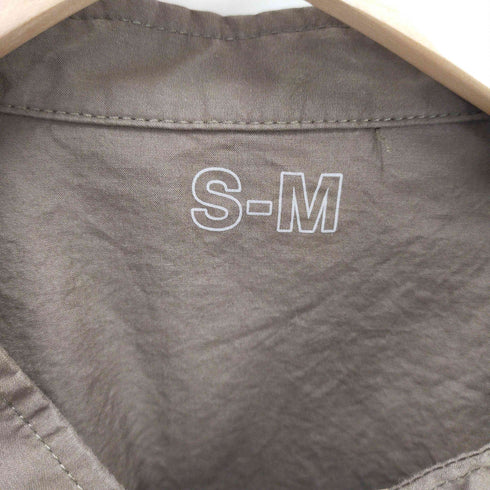 ムジラボ MUJI labo スタンドカラー フルスナップ シャツ メンズ S-M