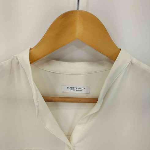 ビューティーアンドユースユナイテッドアローズ BEAUTY & YOUTH UNITED ARROWS BY∴ マットサテン ミリタリーブラウス -手洗い可能- レディース