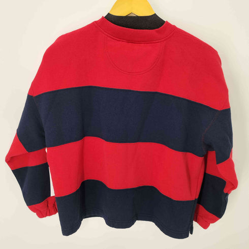90S キャラクター刺繍 ボーダークルーネックスウェット レディース JPN:M