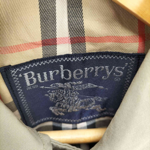 バーバリーズ BURBERRYS 80-90S 裏地 ノバチェック 比翼 ステンカラー コート メンズ