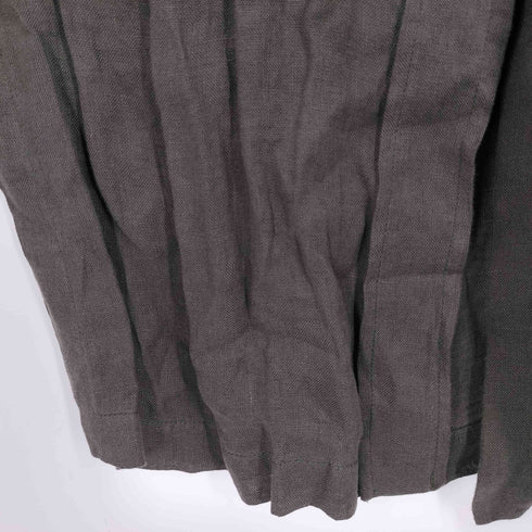 ザラ ZARA リネン ベルテッド ステンカラーコート レディース import:M