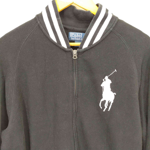 ポロバイラルフローレン Polo by RALPH LAUREN ビッグ ポニー 刺繍 スウェット スタジアム スタジャン トラックジャケット メンズ import:L