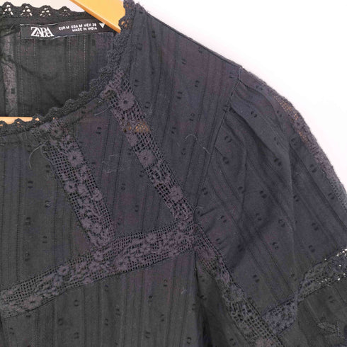 ザラ ZARA レース デザイン ワンピース レディース import:M