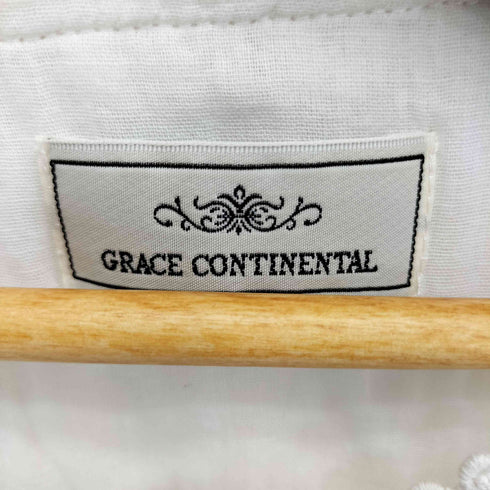 グレースコンチネンタル GRACE CONTINENTAL レース切替 ガーゼブラウス レディース JPN:36