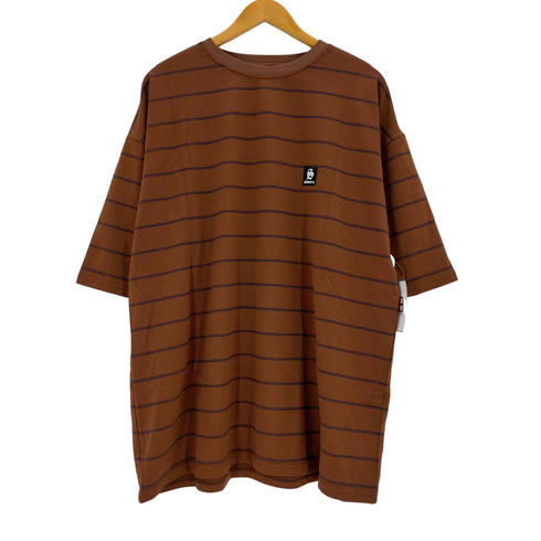 サブサエティ Subciety LEATHER PATCH BORDER TEE メンズ XXL