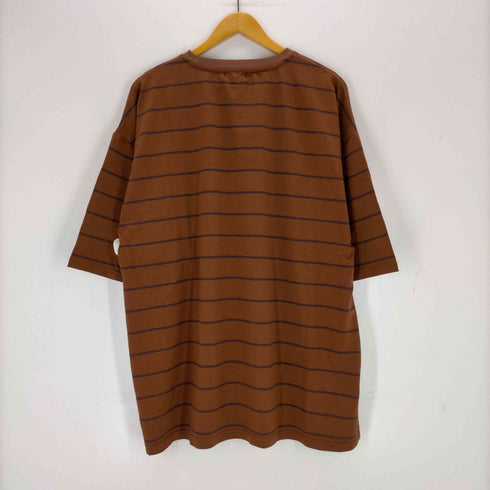 サブサエティ Subciety LEATHER PATCH BORDER TEE メンズ XXL