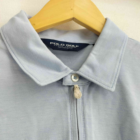 ポロラルフローレン POLO RALPH LAUREN GOLF 00S ポニー刺繍 ピマコットン100 ハーフジップ 半袖 ポロシャツ メンズ LL