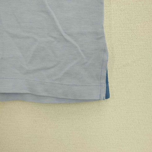 ポロラルフローレン POLO RALPH LAUREN GOLF 00S ポニー刺繍 ピマコットン100 ハーフジップ 半袖 ポロシャツ メンズ LL