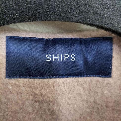 シップス SHIPS ノーカラー メルトンコート レディース JPN:36
