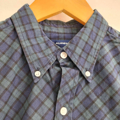 ラルフローレンスポーツ RALPH LAUREN SPORT SLIM FIT ポニー刺繍 チェック ボタンダウン シャツ レディース JPN:9号