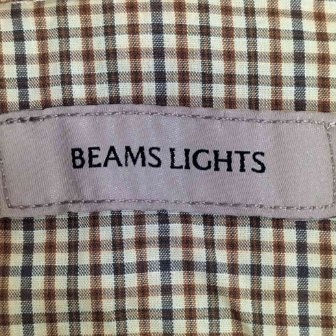 ビームスライツ BEAMS Lights チェック ショートスリーブ レギュラーカラー シャツ メンズ JPN:L