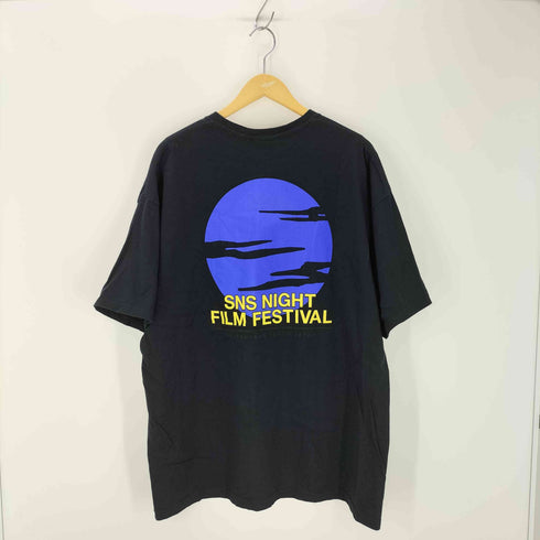sns バックプリント クルーネック半袖Tシャツ メンズ JPN:XL