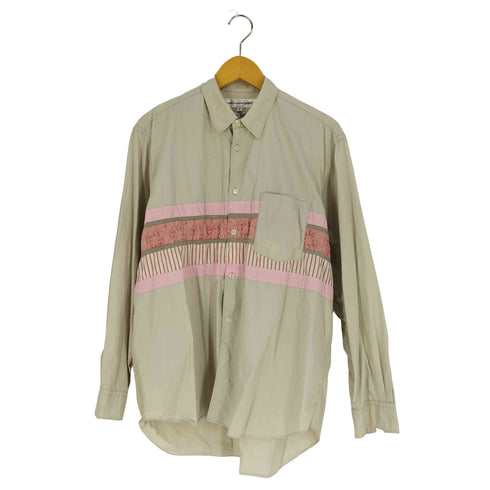 コムデギャルソンシャツ COMME des GARCONS SHIRT フランス製 スイッチンパターン レギュラーカラー シャツ メンズ JPN:M