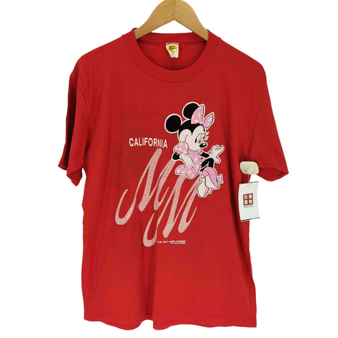 ベルバシーン Velva Sheen 70-80S USA製 CALIFORNIA キャラクター プリント S/S クルーネック Tシャツ メンズ import:L