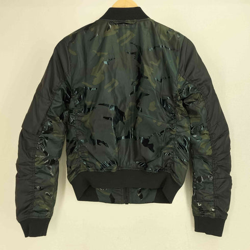 ジースターロー G-STAR RAW Y2K 裏地キルティング 迷彩 カモ柄 MA-1 フライトジャケット レディース XXS