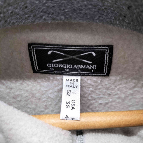 ジョルジオアルマーニ Giorgio Armani GOLF 素材切替ハーフジッププルオーバー イタリア製 メンズ US:36