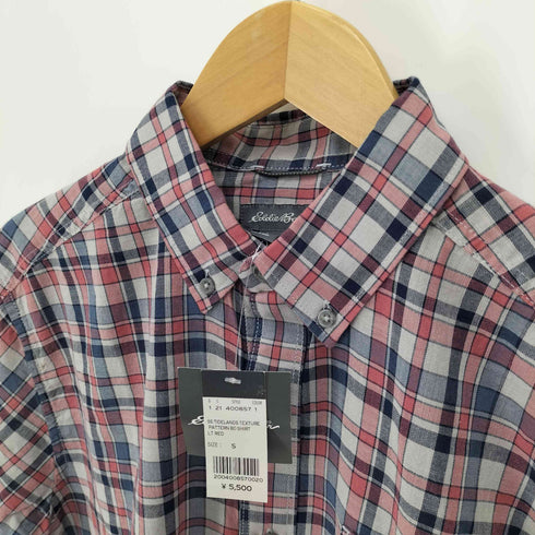 エディーバウアー Eddie Bauer TIDELANDS TEXTURE PATTERN B.D SHIRT タイドランド テクスチャー チェック パターン シャツ メンズ import:S