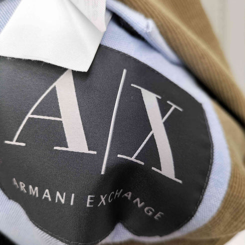 アルマーニエクスチェンジ ARMANI EXCHANGE 牛革エルボーパッチ コーデュロイテーラードジャケット メンズ import:M