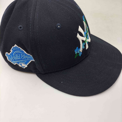 ニューエラ NEW ERA 59FIFFTY ロゴ フラワー 刺繍 6パネル キャップ メンズ 7 1/4