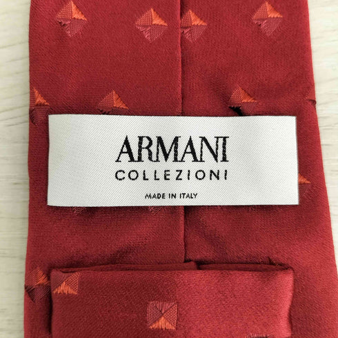 アルマーニコレツィオーニ ARMANI COLLEZIONI 総柄 シルク100 ネクタイ メンズ