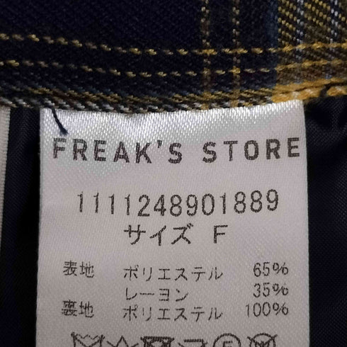 フリークスストア FREAKS STORE チェックプリーツスカート レディース FREE