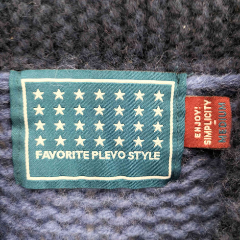 FAVORITE PLEVO STYLE GIHM LEAUE ONES MARK カウチン ウールニット ジャケット メンズ import:M